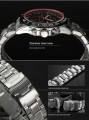 kvalitní hodinky Curren z nerezové oceli - modré
