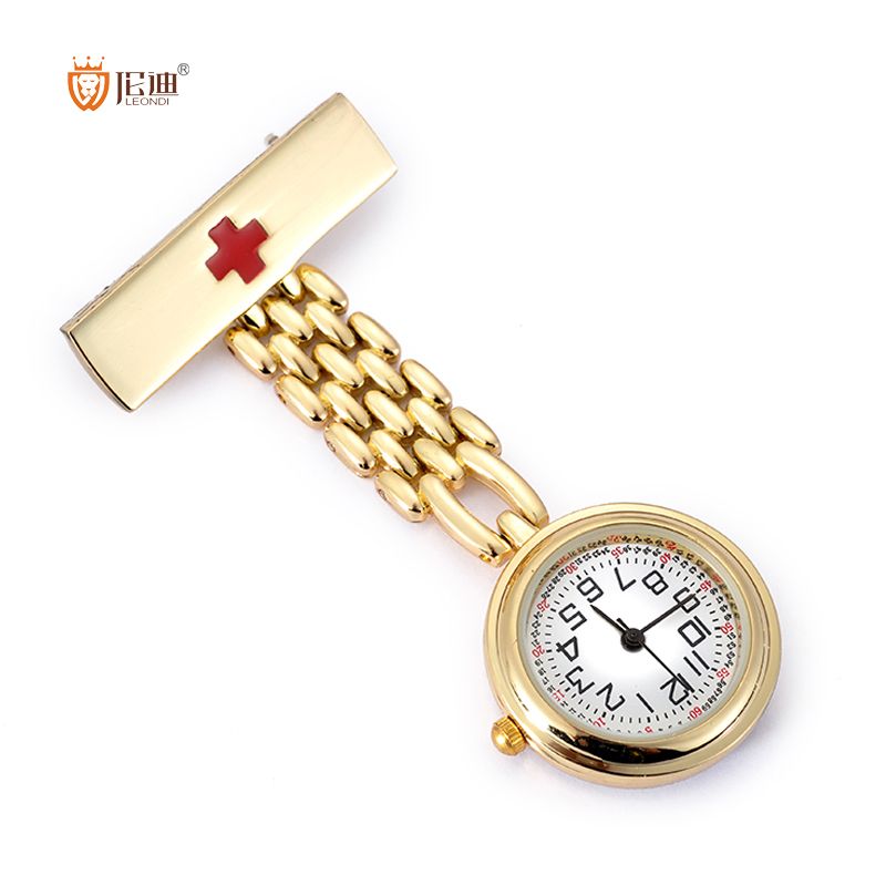 Přívěskové hodinky pro zdravotní sestry - zlaté