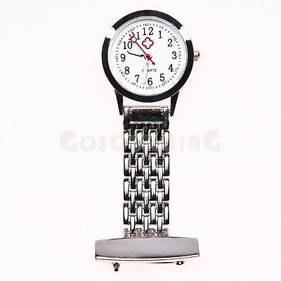 Přívěskové hodinky pro zdravotní sestry kovové - Přívěskové hodinky pro zdravotní sestry kovové STŘÍBRNÉ