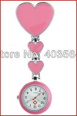 Přívěskové hodinky pro zdravotní sestry - růžové