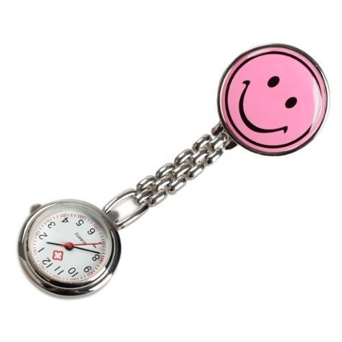Přívěskové hodinky pro zdravotní sestry SMILE - Přívěskové hodinky pro zdravotní sestry SMILE růžové