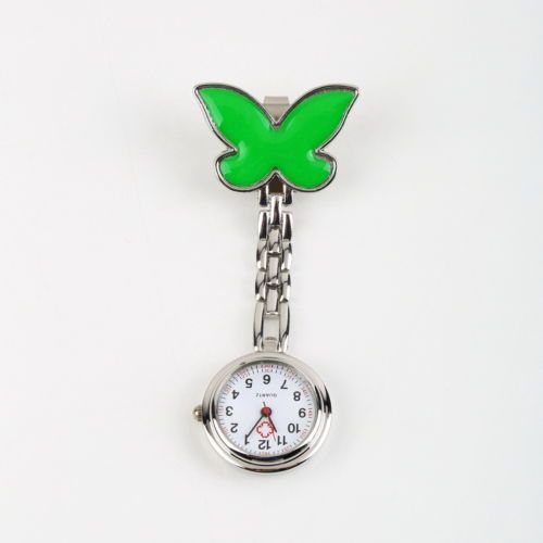Přivěskové hodinky pro zdravotní sestry MOTÝL - Přivěskové hodinky pro zdravotní sestry MOTÝL zelené