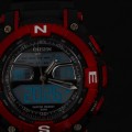 OHSEN Pánské hodinky Digital Analog LCD Alarm - červená