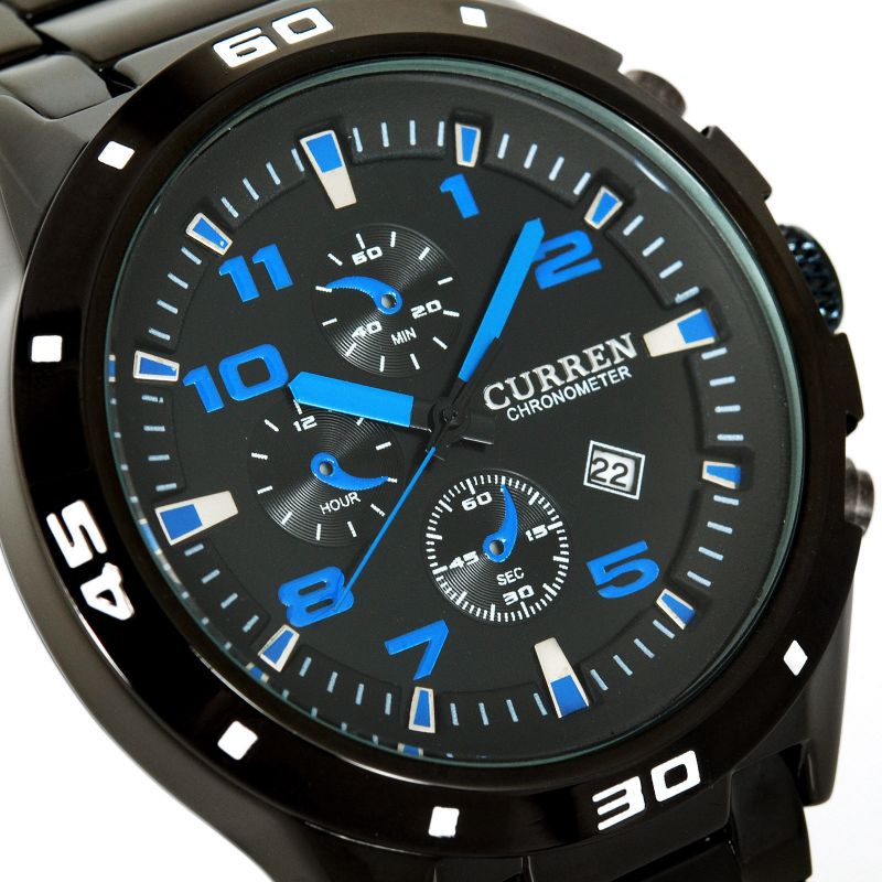 Pánské náramkové hodinky Curren - modré cifry