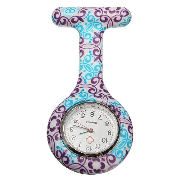 Přívěskové hodinky pro zdravotní sestry silikonové barevné - winner