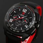 Pánské sportovní hodinky Shark | černo-červené